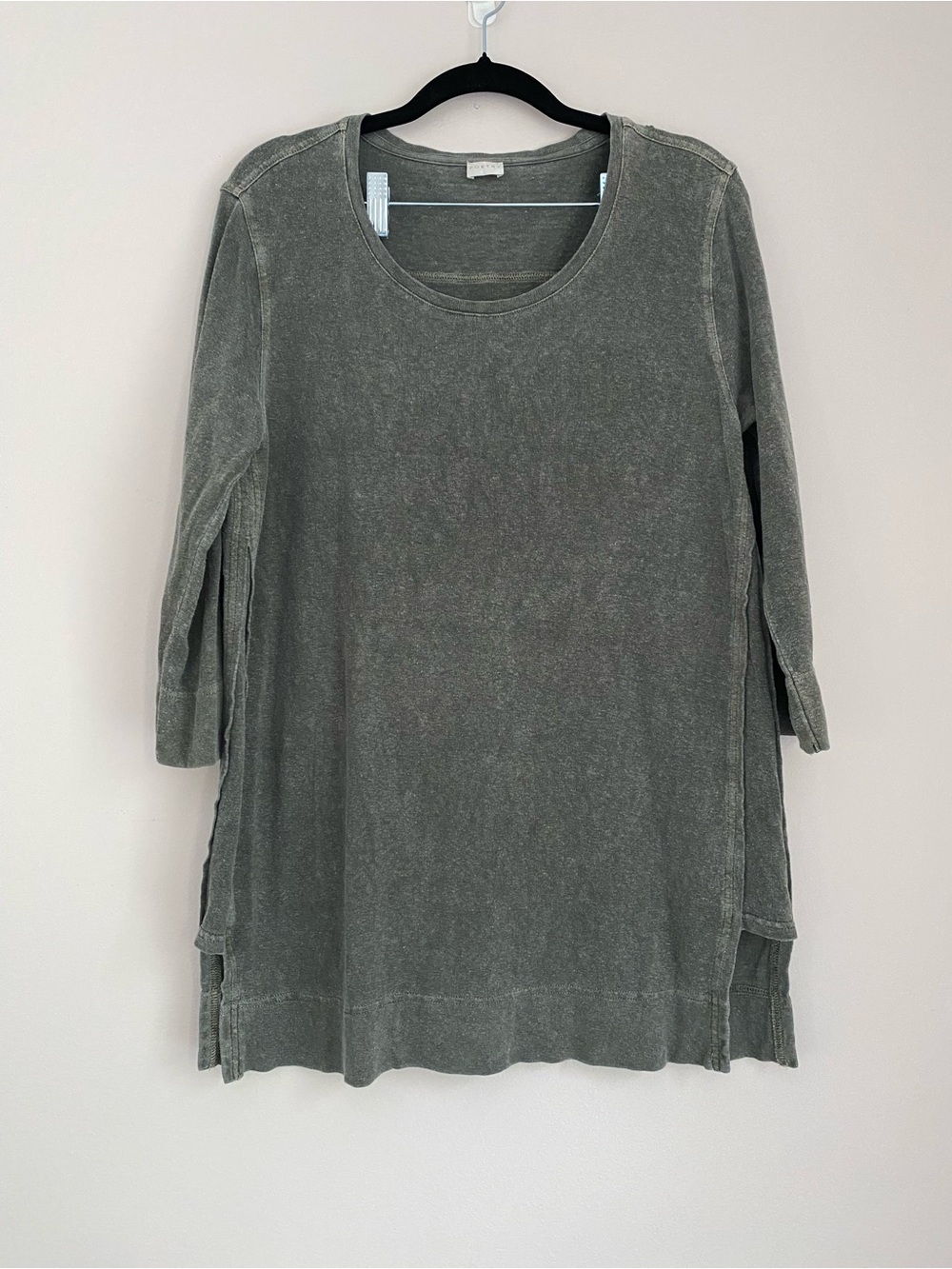 Poetry tunic top women’s us 10 green natural fiber